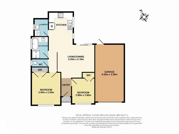 Floorplan of Homely unit listing, 1/3 Seventh Avenue, Dandenong VIC 3175