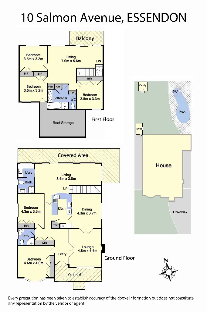 Floorplan of Homely house listing, 10 Salmon Avenue, Essendon VIC 3040