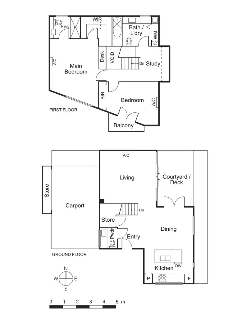 Floorplan of Homely townhouse listing, 6/14 St Huberts Road, Carnegie VIC 3163