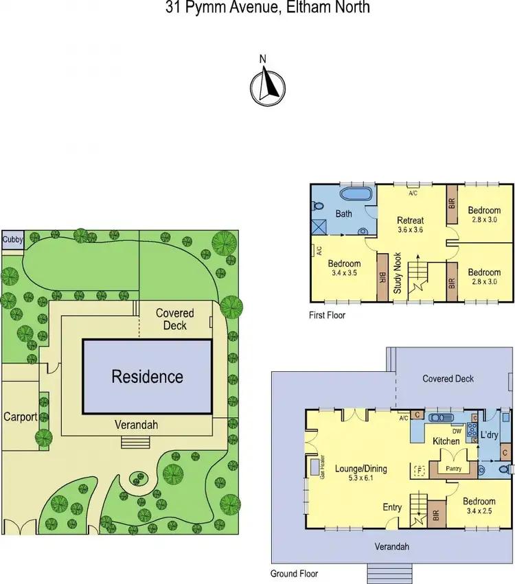 Floorplan of Homely house listing, 31 Pymm Avenue, Eltham North VIC 3095