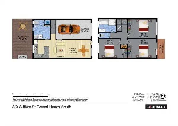 Floorplan of Homely unit listing, 8/9 William Street, Tweed Heads South NSW 2486