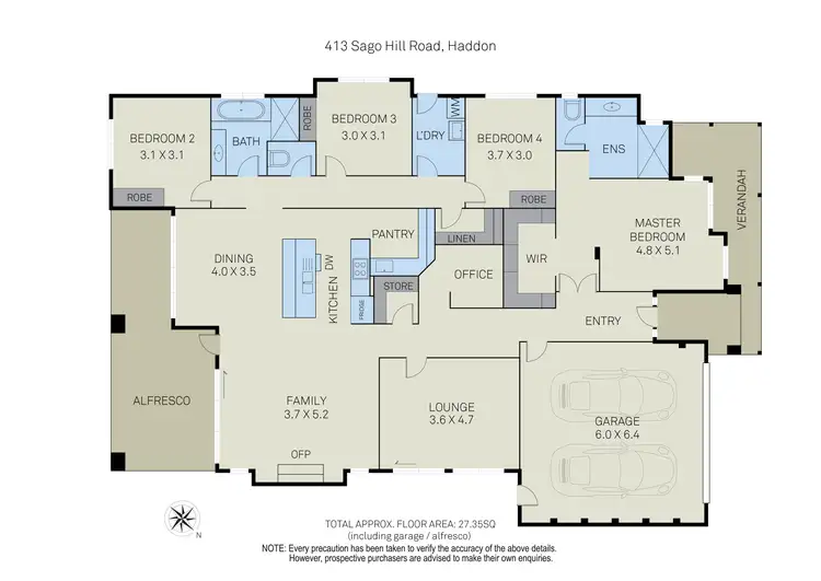 Floorplan of Homely house listing, 413 Sago Hill Road, Haddon VIC 3351