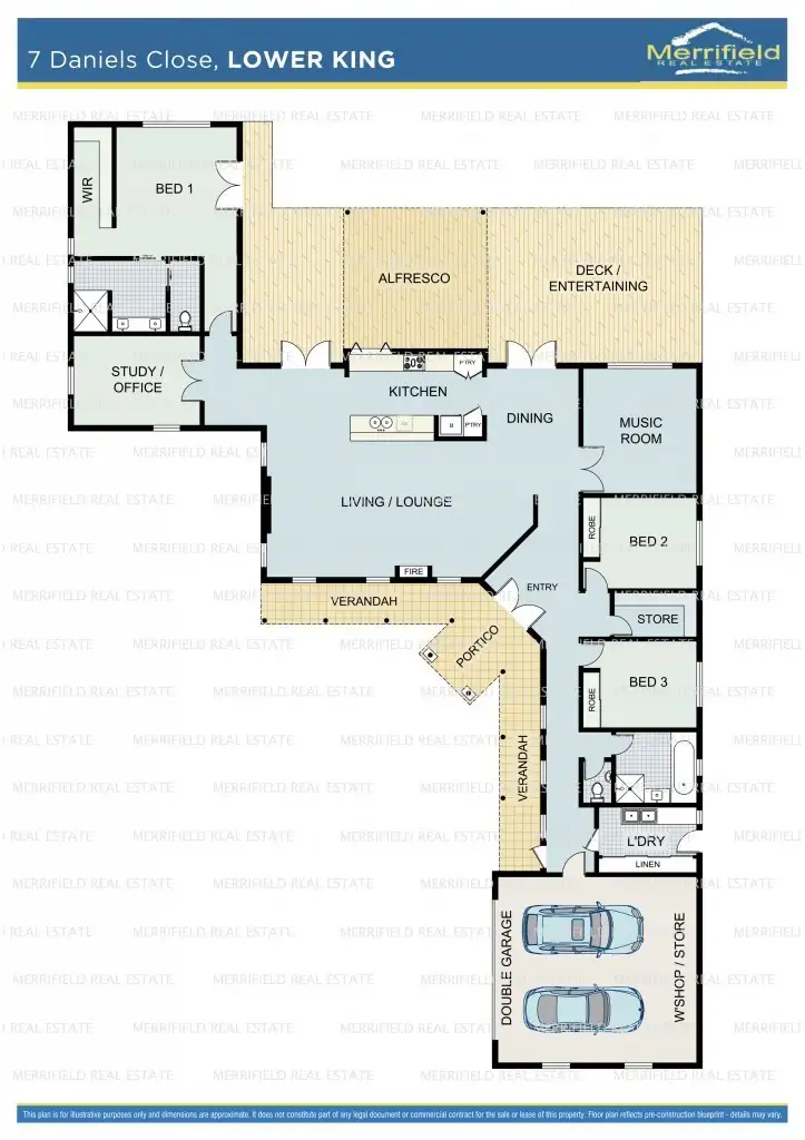Floorplan of Homely house listing, 7 Daniels Close, Lower King WA 6330