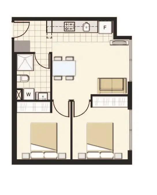 Floorplan of Homely apartment listing, 708/5 Sutherland street, Melbourne VIC 3000