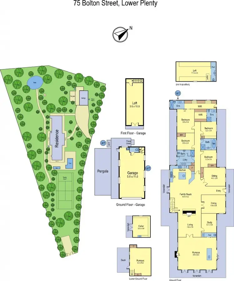 Floorplan of Homely house listing, 75 Bolton Street, Lower Plenty VIC 3093