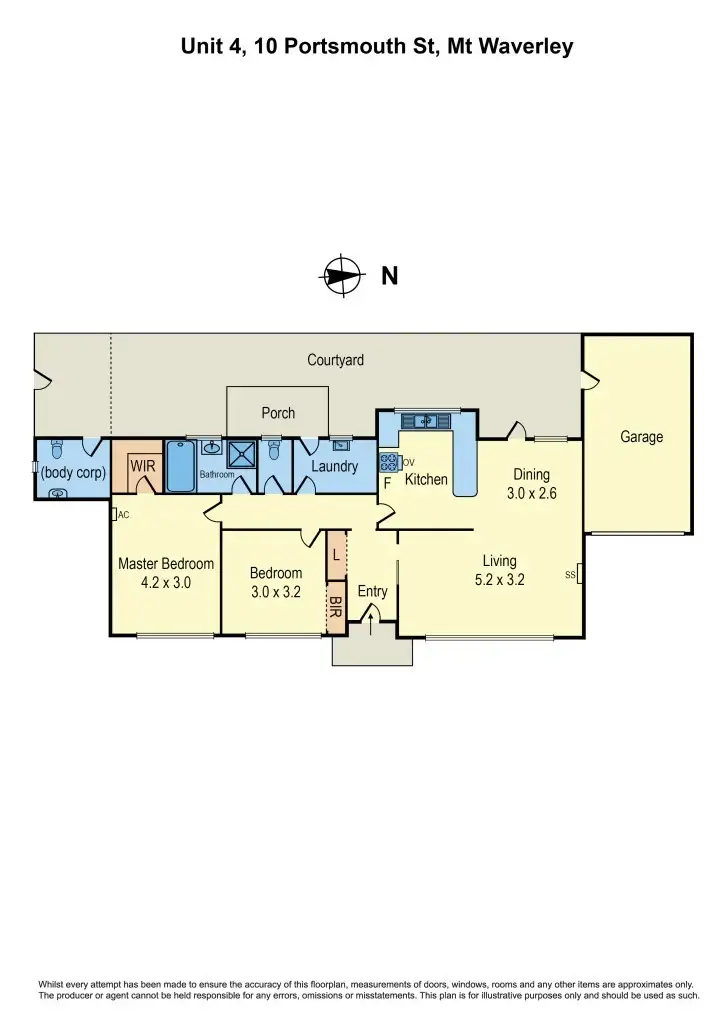 Floorplan of Homely unit listing, 4/10 Portsmouth Street, Mount Waverley VIC 3149