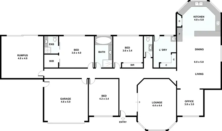 Floorplan of Homely house listing, 14 Jacqueline Court, Hillside VIC 3037