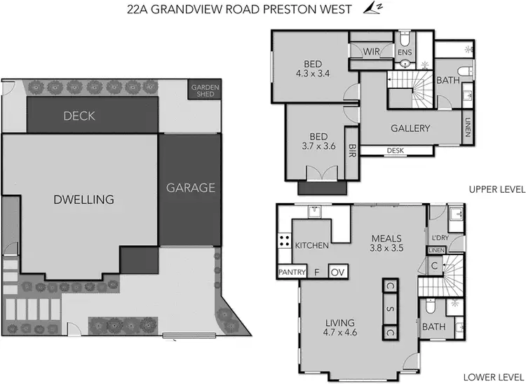 Floorplan of Homely house listing, 22a Grandview Road, Preston VIC 3072