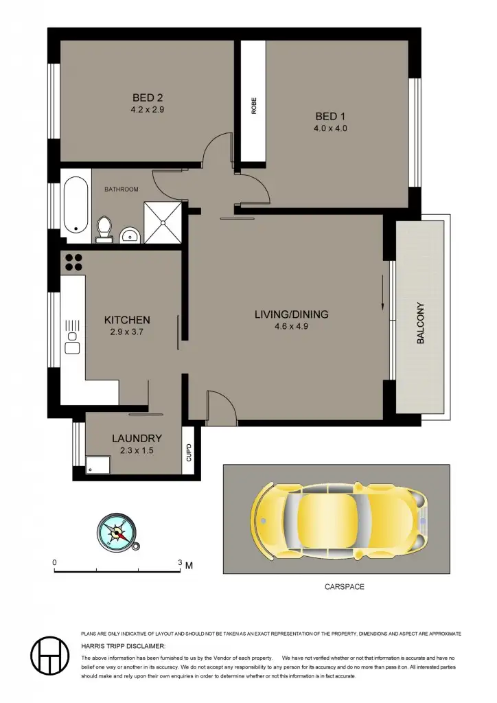 Floorplan of Homely apartment listing, 2/15 Loftus Street, Ashfield NSW 2131