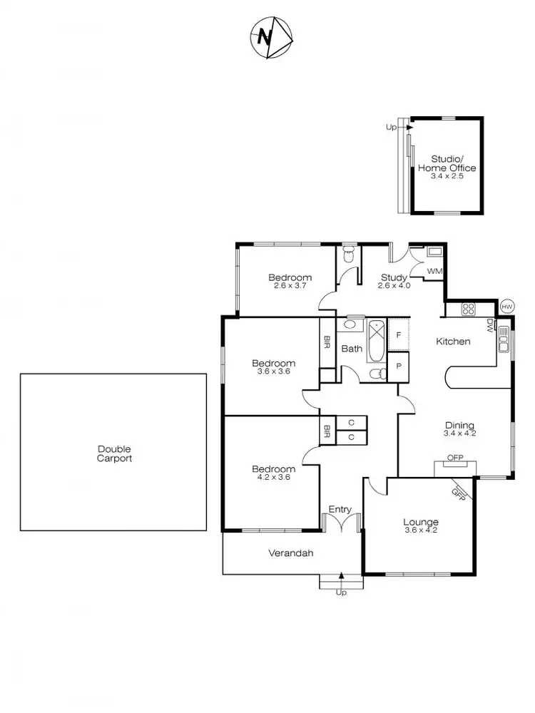 Floorplan of Homely house listing, 10 Dunn Street, Golden Point VIC 3350