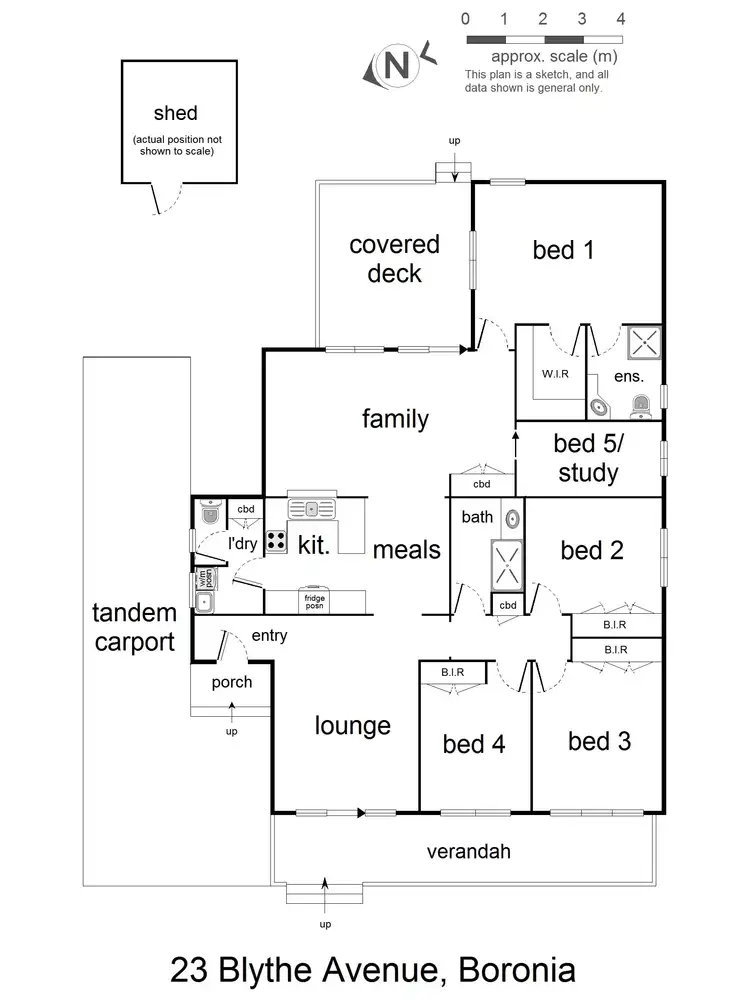 Floorplan of Homely house listing, 23 Blythe Avenue, Boronia VIC 3155