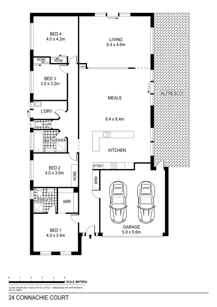 Floorplan of Homely house listing, 24 McConnachie Drive, Ascot VIC 3551