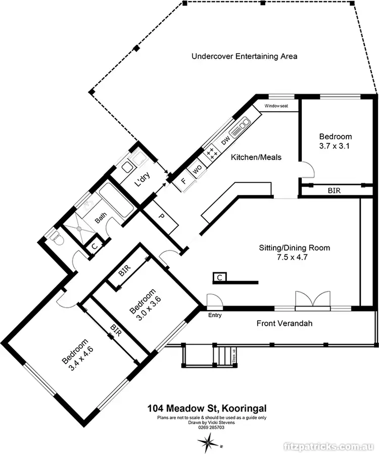 Floorplan of Homely house listing, 104 Meadow Street, Kooringal NSW 2650