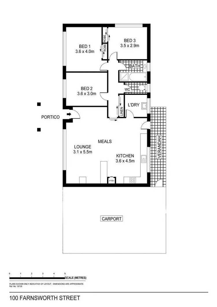 Floorplan of Homely house listing, 100 Farnsworth Street, Castlemaine VIC 3450