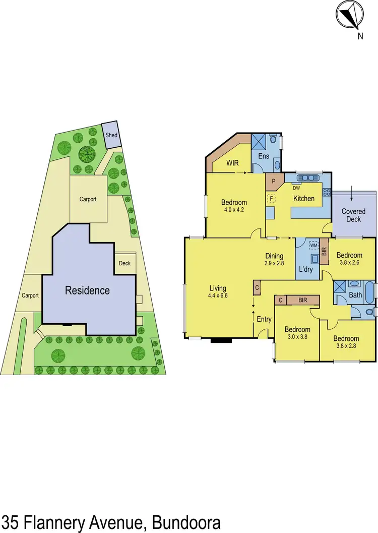 Floorplan of Homely house listing, 35 Flannery Avenue, Bundoora VIC 3083
