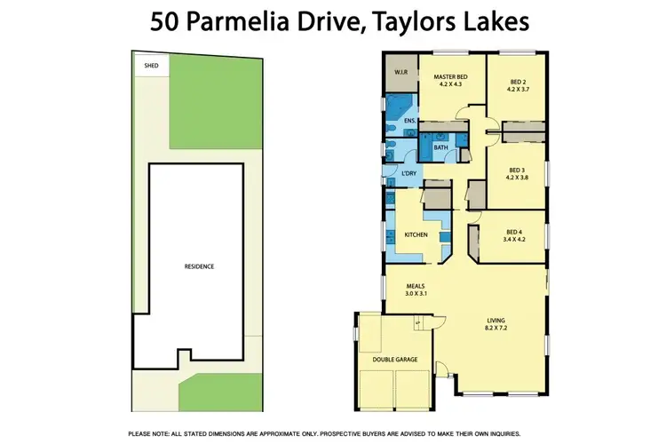 Floorplan of Homely house listing, 50 Parmelia Drive, Taylors Lakes VIC 3038