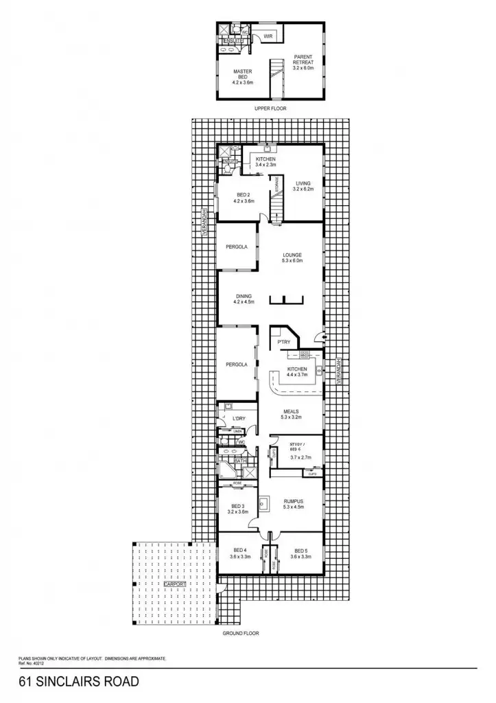 Floorplan of Homely house listing, 61 Sinclairs Road, Strathfieldsaye VIC 3551