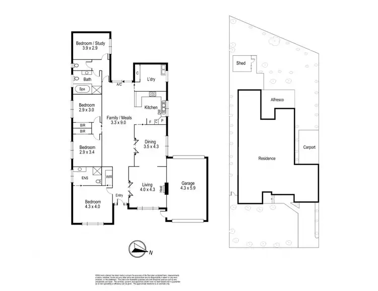 Floorplan of Homely house listing, 13 Wimmera Avenue, Reservoir VIC 3073