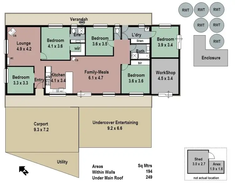 Floorplan of Homely house listing, 29 Fowler Street, Woodside SA 5244
