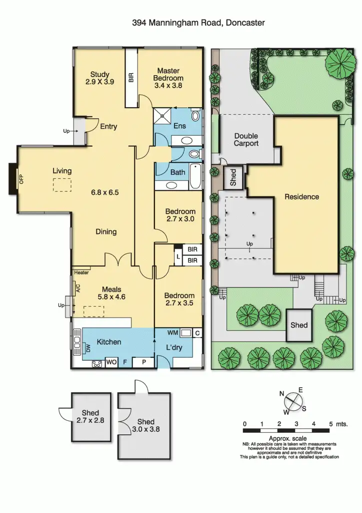 Floorplan of Homely house listing, 394 Manningham Road, Doncaster VIC 3108