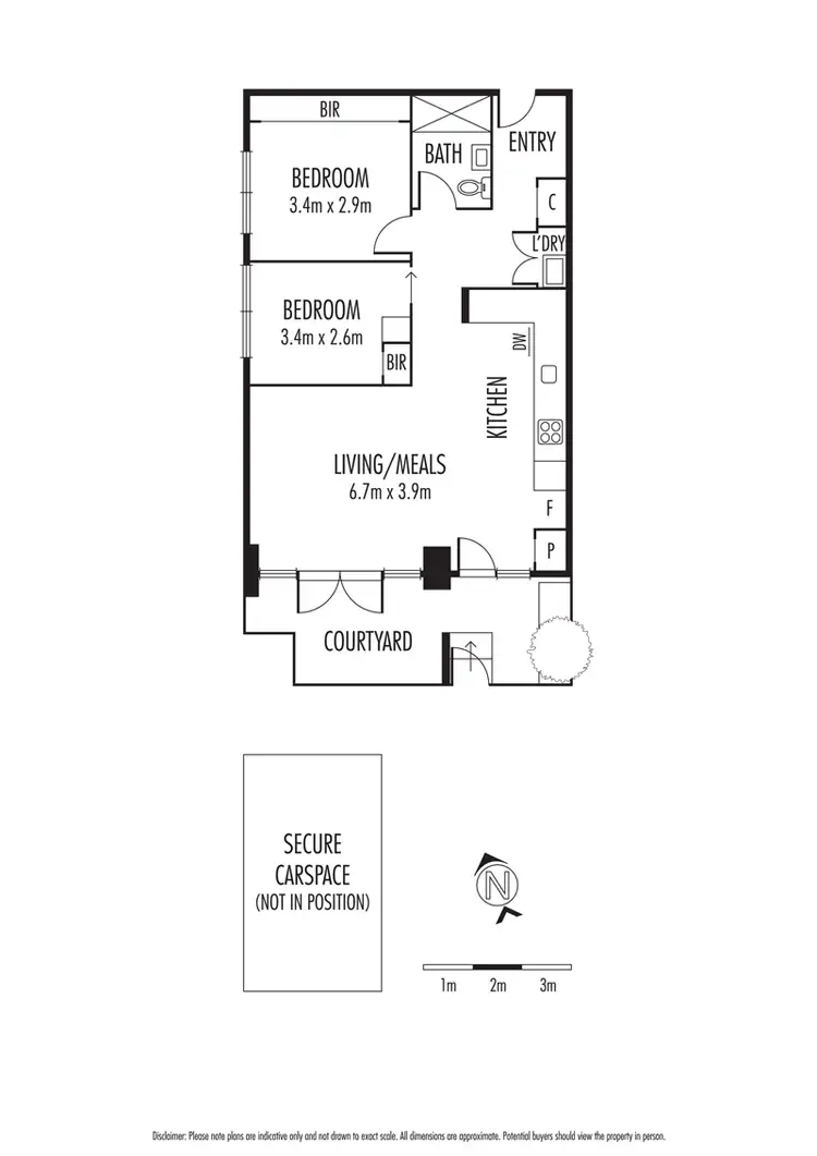 Floorplan of Homely apartment listing, 1/187 Booran Road, Caulfield South VIC 3162