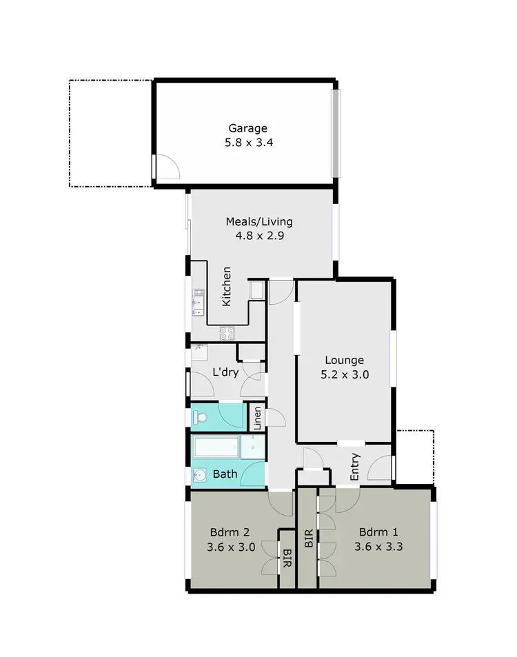 Floorplan of Homely house listing, 2/10 Charlotte Street, Sebastopol VIC 3356