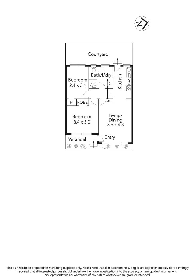 Floorplan of Homely unit listing, 4/5 Rose Street, Altona VIC 3018