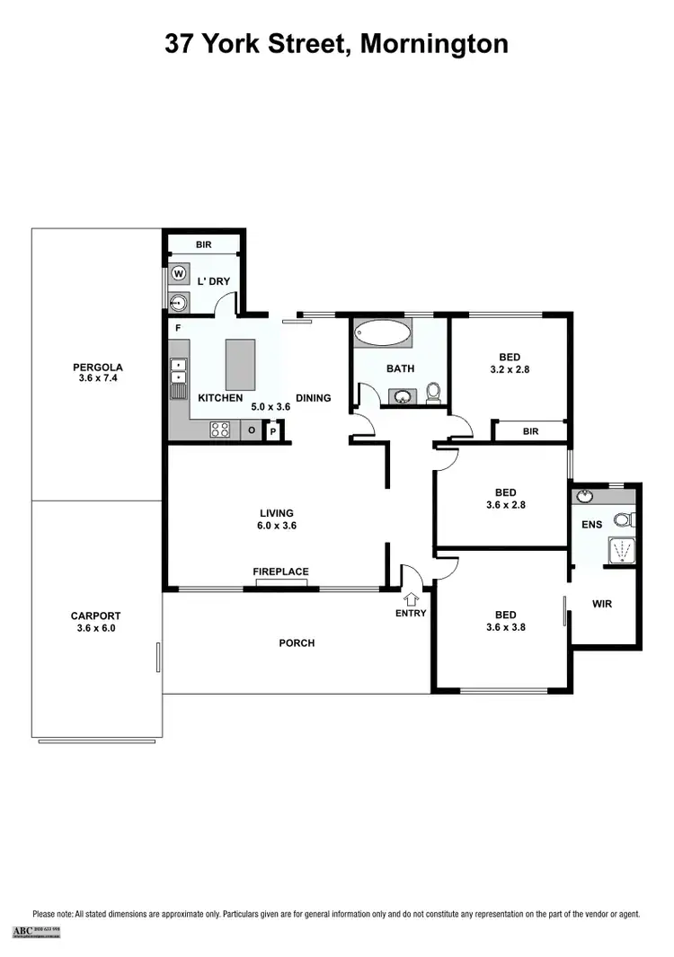 Floorplan of Homely house listing, 37 York Street, Mornington VIC 3931