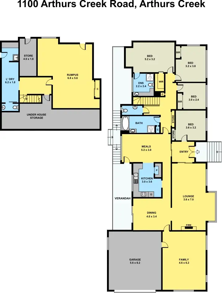 Floorplan of Homely house listing, 1100 Arthurs Creek Road, Arthurs Creek VIC 3099