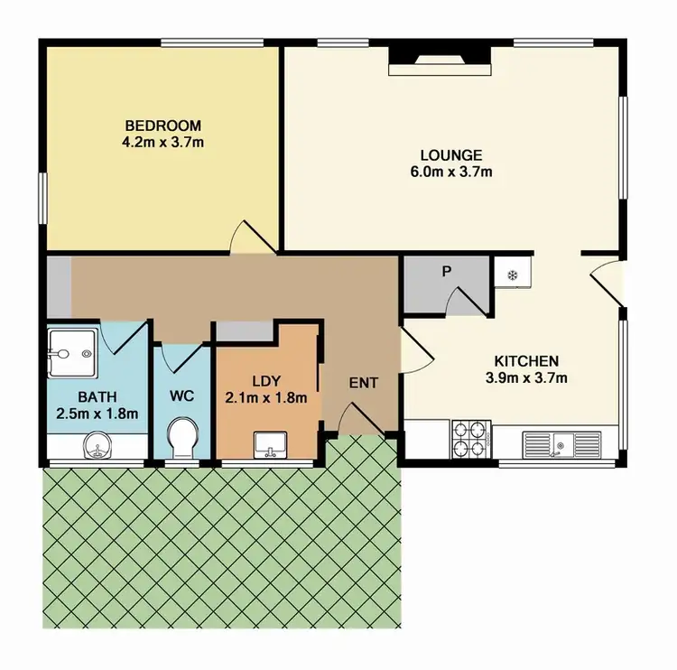 Floorplan of Homely house listing, 6 Creekside Drive, Flowerdale VIC 3717
