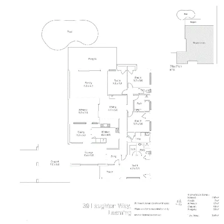 Floorplan of Homely house listing, 39 Laughton Way, Leeming WA 6149