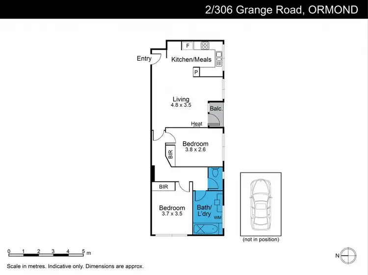 Floorplan of Homely apartment listing, 2/306 Grange Road, Ormond VIC 3204