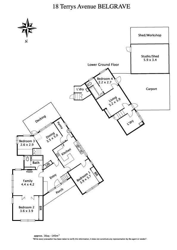 Floorplan of Homely house listing, 18 Terrys Avenue, Belgrave VIC 3160