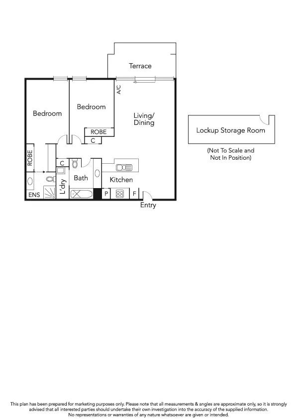 Floorplan of Homely apartment listing, 313/93 Dow Street, Port Melbourne VIC 3207