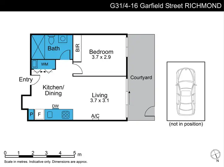 Floorplan of Homely apartment listing, G31/8 Garfield Street, Richmond VIC 3121