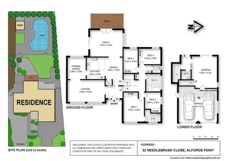 Floorplan of Homely house listing, 22 Needlebrush Close, Alfords Point NSW 2234