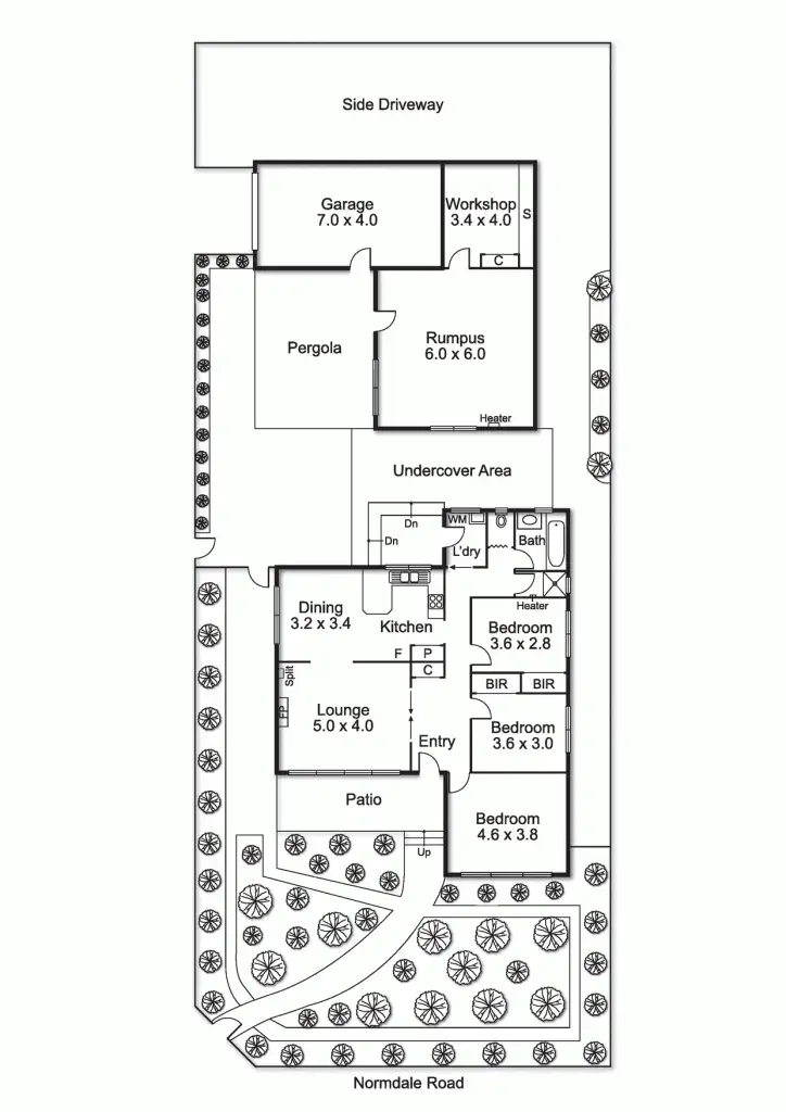Floorplan of Homely house listing, 20 Normdale Road, Bentleigh East VIC 3165