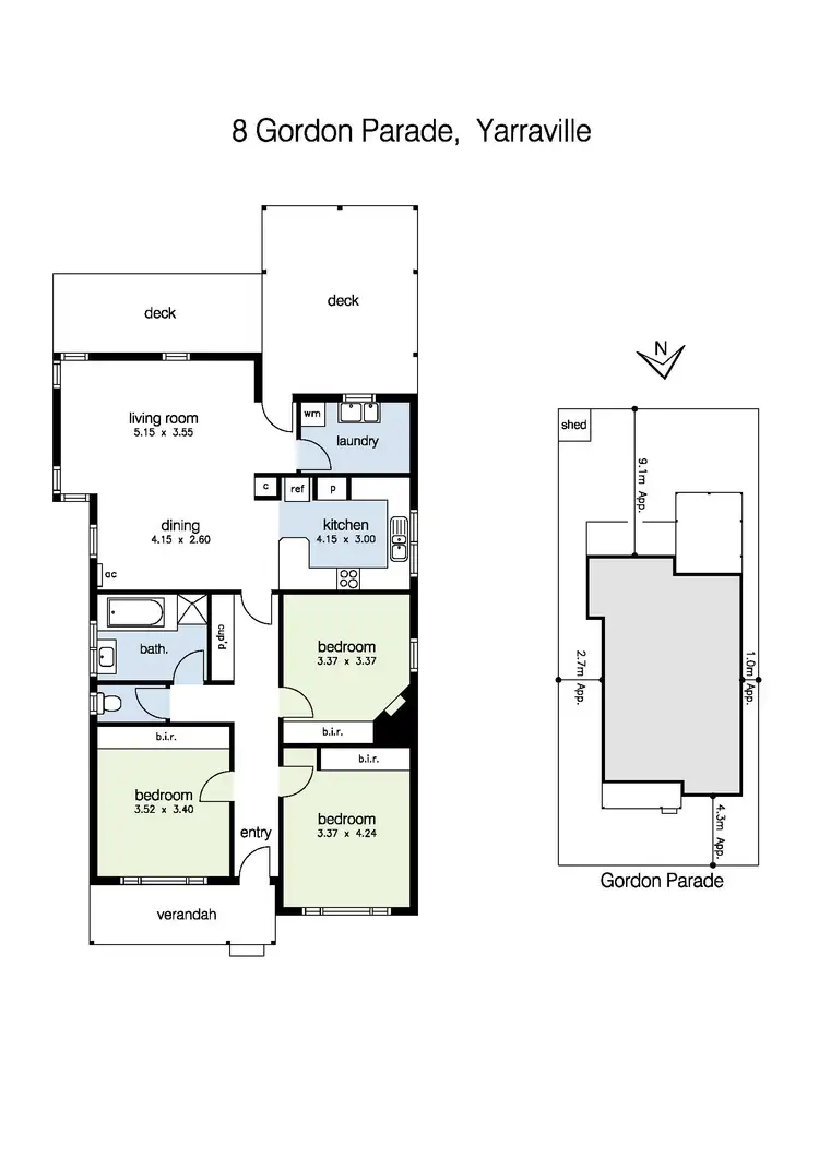 Floorplan of Homely house listing, 8 Gordon Parade, Yarraville VIC 3013