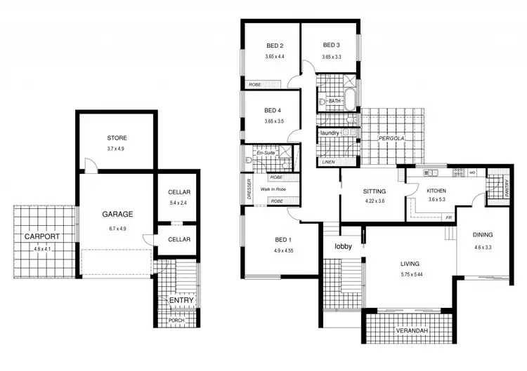 Floorplan of Homely house listing, 4 Traminer Way, Auldana SA 5072