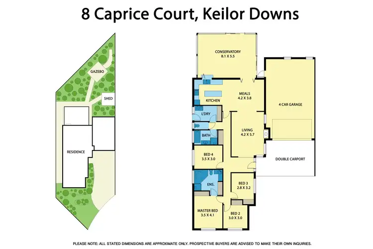 Floorplan of Homely house listing, 8 Caprice Court, Keilor Downs VIC 3038