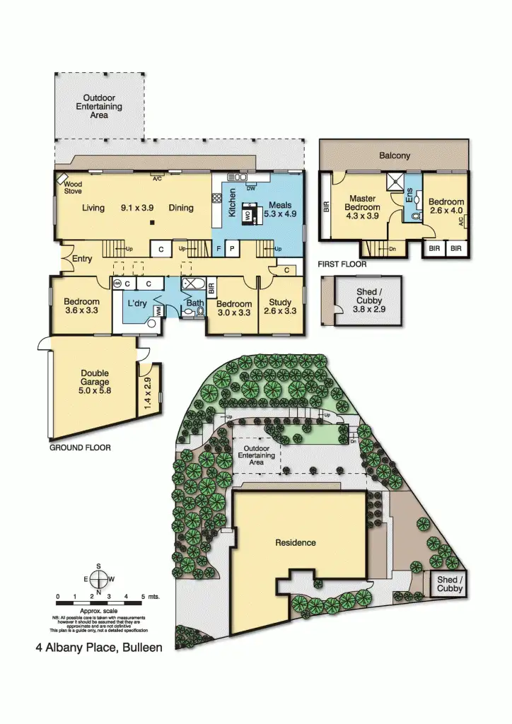 Floorplan of Homely house listing, 4 Albany Place, Bulleen VIC 3105