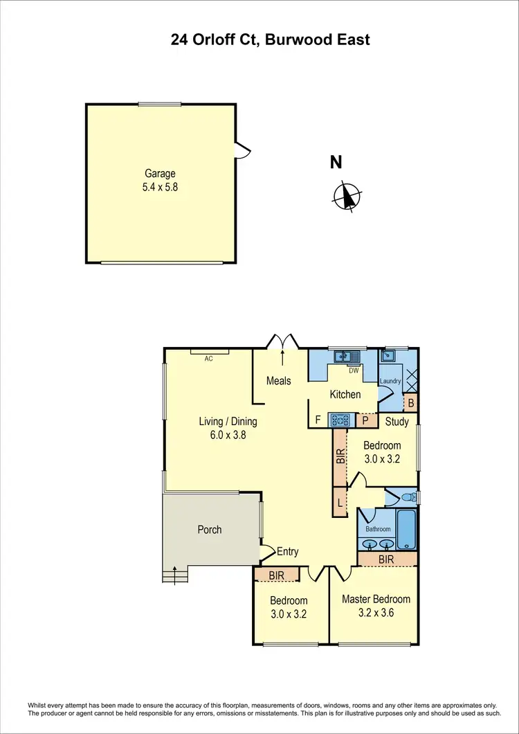 Floorplan of Homely house listing, 24 Orloff Court, Burwood East VIC 3151