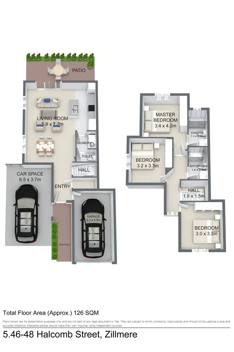 Floorplan of Homely townhouse listing, 5, LOT 5, 46 - 48 Halcomb, Zillmere QLD 4034