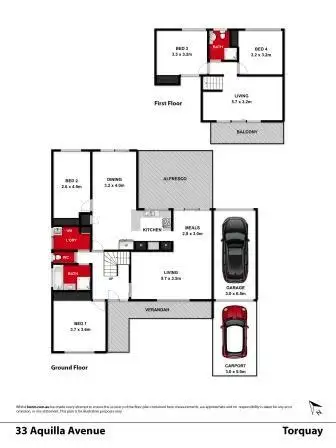 Floorplan of Homely house listing, 33 Aquilla Avenue, Torquay VIC 3228