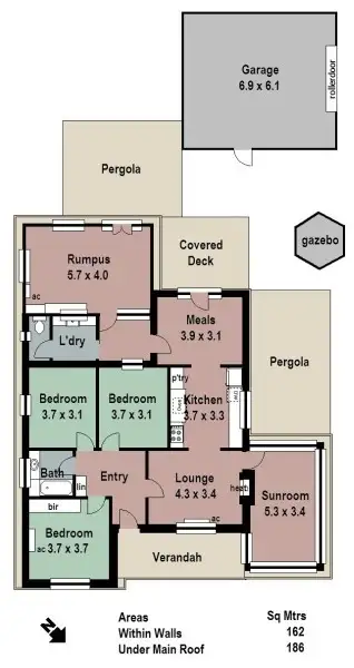 Floorplan of Homely house listing, 14 Gardner Street, Littlehampton SA 5250