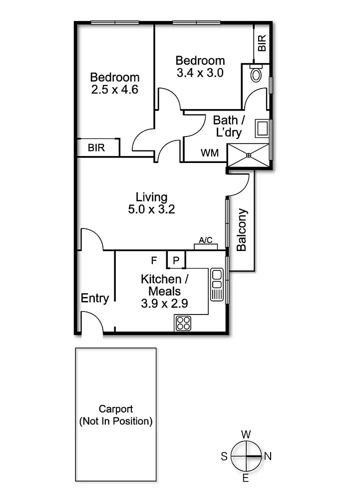 Floorplan of Homely apartment listing, 9/73 Edgar Street North, Glen Iris VIC 3146