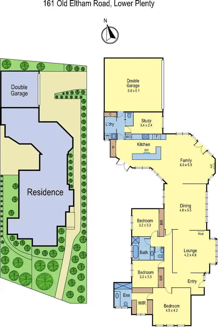 Floorplan of Homely house listing, 161 Old Eltham Road, Lower Plenty VIC 3093