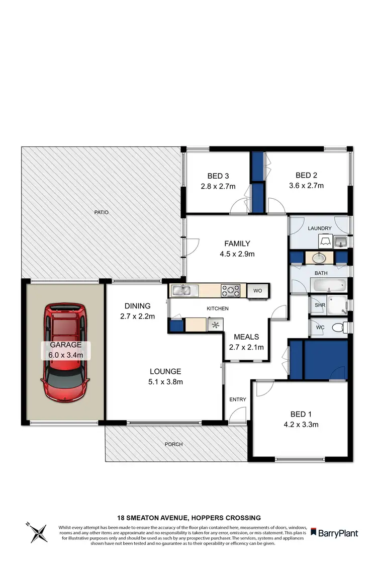 Floorplan of Homely house listing, 18 Smeaton Avenue, Hoppers Crossing VIC 3029