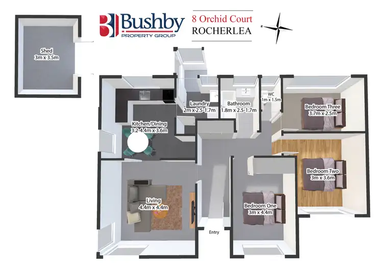 Floorplan of Homely house listing, 8 Orchid Court, Rocherlea TAS 7248