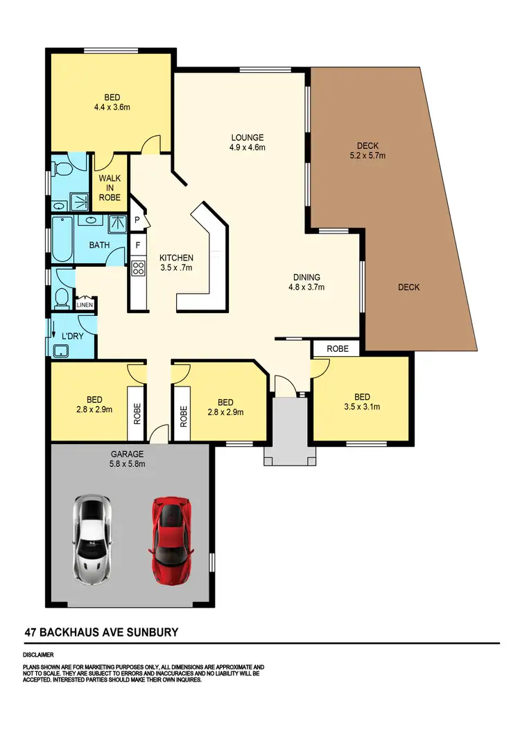 Floorplan of Homely house listing, 47 Backhaus Avenue, Sunbury VIC 3429